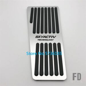 マツダ 燃料フットペダルブレーキペダルカバー 2 3 BL BM 6 GH GJ CX-5 CX5 CX 5 CX3 CX7 CX9 2015-19 アクセサリー - RHD 1pcs Silver