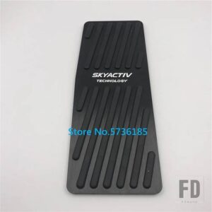 マツダ カーアクセサリーペダルパッド 3 アクセラ BP CX-30 CX30 2019 2021 アクセルフットレスト装飾金属リペアカバー - Footrest 1pcs BLACK