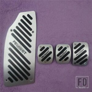 プジョー カーアクセサリー 308 408 508 2014 2021 AT/MT アルミアクセルブレーキフットレストペダル装飾パッド - MT 4PCS