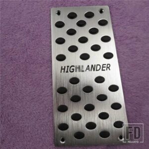 トヨタ カーアクセサリー ハイランダー 2008-2016 で自動アクセル G ブレーキフットレストペダルペダルステップレートパッド - Footrest Pedal