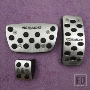 トヨタ カーアクセサリー ハイランダー 2008-2016 で自動アクセル G ブレーキフットレストペダルペダルステップレートパッド - 3pcs