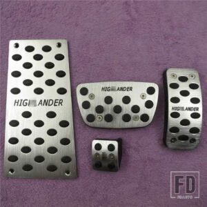 トヨタ カーアクセサリー ハイランダー 2008-2016 で自動アクセル G ブレーキフットレストペダルペダルステップレートパッド - 4PCS