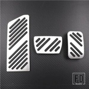 ホンダ アルミカーアクセサリー シビック 2016 2017 MT/AT アクセルブレーキフットレストペダルパッドオートスタイリングステッカー - AT 3PCS