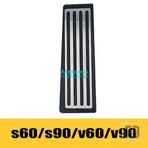 ボルボ ステンレス車ペダルキットカバー XC60 XC90 S90 S60 V60 V90 飾るインテリアアクセサリー再装着部品パッド - 1pcs(s60s90v60v90)