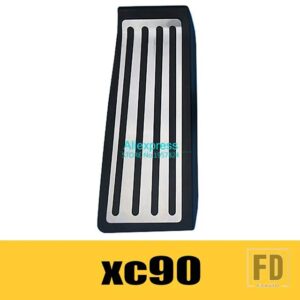 ボルボ ステンレス車ペダルキットカバー XC60 XC90 S90 S60 V60 V90 飾るインテリアアクセサリー再装着部品パッド - 1pcs(xc90)