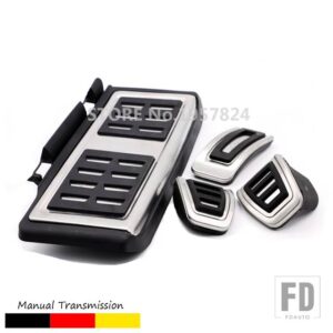 VW TTCR-II カーアクセサリー 新型ティグアン 2017 AT/MT アクセルブレーキクラッチフットレストペダルパッドプレートステッカー - Manual (4pcs)