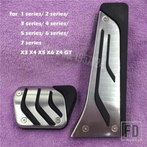 BMW ガスフットレストペダルプレートパッド 新 1 2 3 4 5 6 7シリーズ GT X3 X4 X5 X6 Z4 F30 F31 F34 E70 E71 E72 F15 - Gas Brake 2 pcs