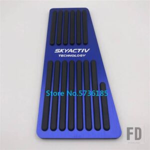 マツダ カーアクセサリーペダル 2 3 アテンザアクセラ BL BM 6 GH GJ CX-5 CX5 CX3 CX7 CX9 アクセルリペアフットレストパッドカバー - LHD 1pcs Blue