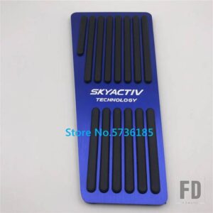 マツダ カーアクセサリーペダル 2 3 アテンザアクセラ BL BM 6 GH GJ CX-5 CX5 CX3 CX7 CX9 アクセルリペアフットレストパッドカバー - RHD 1pcs Blue
