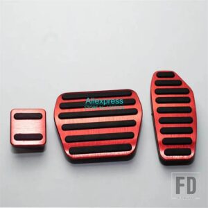 日産 アクセサリー セントラ 2020 2022 アクセルペダルブレーキペダルノンスリップカバー装飾パッド - Red 2020-2021