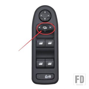 シトロエン プジョー 自動マスターウィンドウスイッチ 308 508 C5 2007-2013 電源ボタン 98054508ZD 96644915XT 98053439 96644915 - With Folding