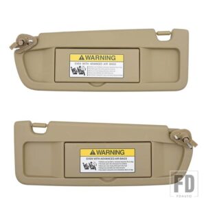 ホンダ 運転席助手席側サンバイザー シビック 39022 83230-SNA-A01ZB ベージュサンバイザー - Left and Right