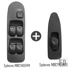 三菱 MR740599 MR792851 電動ウィンドウスイッチリフター カリスマ 1995-2006 スペーススター MR 740 599 - 2pcs