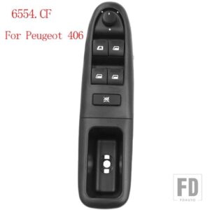 シトロエン プジョー マスター電動パワーウィンドウコントロールスイッチ 307 207 C3 ピカソ 2000 + 6554KT 6554QC 6554HA 6554ER 6554CF - 6554CF