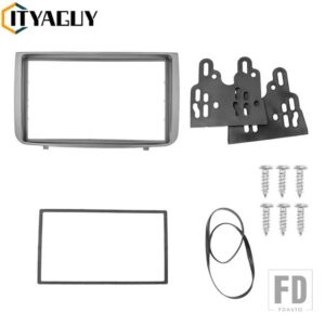 ダブル 2 DIN フェイシアアルファロメオ 147 フェイシアラジオ DVD ステレオ CD パネルダッシュ取付インストールトリムキットフェイスフレーム - 173x98mm