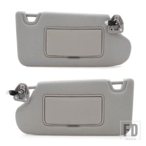 日産 ドライバーパッセンジサイドグレーサンバイザーサンルーフなしライト付き アルティマ 2013-2018 OEM# 96401-3TA2A - Left and Right