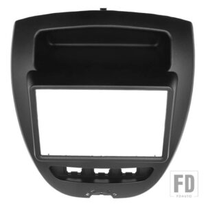 シトロエン プジョー トヨタ ダブル 2 DIN カーラジオフレーム アイゴ C1 107 2005-2014 フェイシアダッシュキット DVD ラジオパネルステレオカ - 7 inch