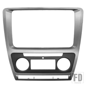 2 DIN 車再装着 DVD フェイシアフレームシュコダオクタビアダッシュマウントトリムキットフレームオーディオフェイシアステレオラジオ DVD CD - Auto AC