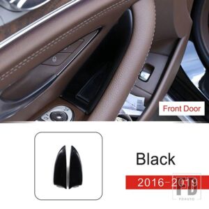 メルセデスベンツ ドア収納ボックス装飾カバートリム Eクラス W212 W213 黒インテリアアクセサリー - 2 piece3