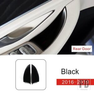 メルセデスベンツ ドア収納ボックス装飾カバートリム Eクラス W212 W213 黒インテリアアクセサリー - 2 piece4