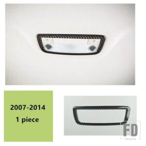 メルセデスベンツ カーボンセンターコンソールギアシフトパネルカバートリム 6個 Cクラス W204 2007-2013 ウォーターカップフレーム装飾 - reading lamp rear