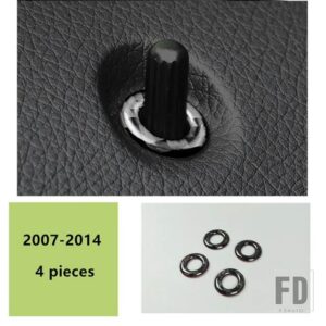 メルセデスベンツ カーボンセンターコンソールギアシフトパネルカバートリム 6個 Cクラス W204 2007-2013 ウォーターカップフレーム装飾 - door bolt