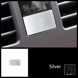 メルセデスベンツ センターコンソール ESP オフボタンスパンコール装飾ディスクデカールトリム X204 W204 GLK Cクラスインテリア - ESP OFF 1 piece