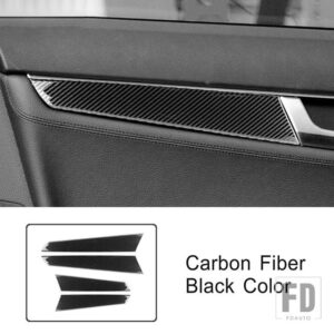 メルセデスベンツ ステンレスドア装飾ストリップ Cクラス W204 2008-2014 スタイリングインテリアアクセサリー - Carbon Fiber Color