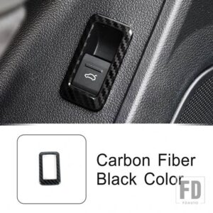 アウディ ステンレスドアトランクボタンフレーム装飾カバートリム Q3 2019-2022 インテリアアクセサリー - Carbon Fiber Color