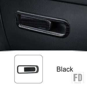 メルセデスベンツ ステンレス副パイロットグローブボックスパネル装飾カバートリム AB クラス W177 W247 CLA C118 GLA H247 GLB X247 - Black