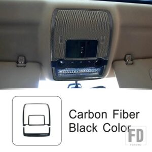 BMW ステンレスルーフ読書ランプフレーム装飾カバートリム X5 E70 X6 E71 2008-2014 ドームライトインテリア - Carbon Fiber Color