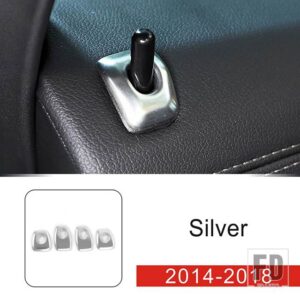 BMW ステンレスドアボルトデカールスパンコール装飾カバートリム X5 X6 F15 F16 インテリアアクセサリー - Silver