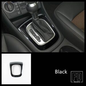 アウディ ステンレスセンターコンソールギアシフトフレーム装飾カバートリム Q3 2013-2016 インテリアアクセサリー - Black