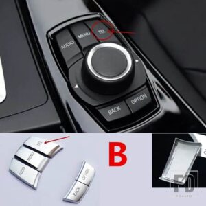 BMW マルチメディアボタン装飾カバーフレームトリム F25 F26 F06 F07 G38 F15 F16 F10 F30 6/7シリーズ F20 F34 F36 F21 F48 - 1 set4