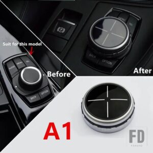 BMW マルチメディアボタン装飾カバーフレームトリム F25 F26 F06 F07 G38 F15 F16 F10 F30 6/7シリーズ F20 F34 F36 F21 F48 - 1 set