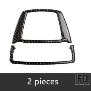 BMW センターコンソールフレーム装飾カバートリム 7シリーズ 730 740 750 2009-15 カーボンインテリアアクセサリー - 2 pieces