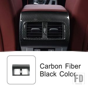 アウディ ステンレスリア空調アウトレットフレーム装飾カバートリム Q5 年度 2018-2022 インテリア - Carbon Fiber Color