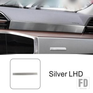 アウディ ステンレスセンターコンソールトリムストリップ Q3 2019-2022 LHD インテリアアクセサリー - Silver