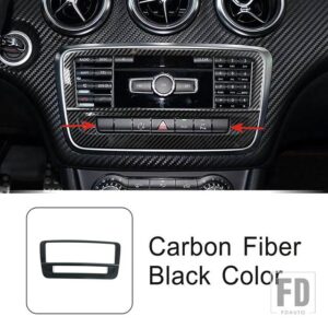 メルセデスベンツ ステンレスセンターコンソール CD フレーム装飾カバートリム CLA GLA Aクラス C117 X156 W176 スタイリング - 7 Buttons5