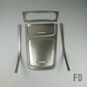 メルセデスベンツ コンソール装飾トリムステンレスエアコン収納ボックス CD パネルカバーストリップ GLA CLA Aクラス - 6 pieces
