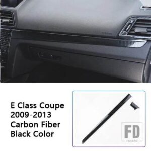 メルセデスベンツ ステンレスセンターコンソールダッシュボードトリムストリップ Eクラスクーペ W207 C207 2009-2013 インテリアアクセサリー - Carbon Fiber Color