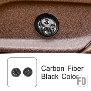 メルセデスベンツ シート調整ノブステッカー装飾カバートリム C Eクラス GLC W205 W213 X253 2015-2018 スタイリング - Carbon Fiber Color