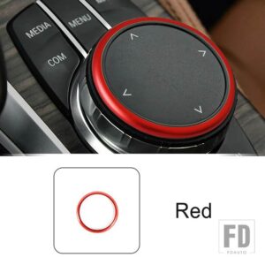BMW センターコンソールマルチメディアノブ装飾カバートリム F25 F26 F06 F07 G38 F15 F16 F10 F30 F20 F34 F36 F21 F48 - Red