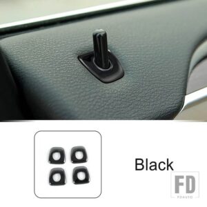 BMW ステンレスドアボルトデカールスパンコール装飾カバートリム X5 X6 E70 E71 インテリアアクセサリー - Black