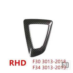 BMW カーボンスタイルギアシフトハンドルスリーブカバートリム F20 F21 F22 F23 F30 F31 F34 F35 F32 F33 F36 インテリアアクセサリー - Black - RHD
