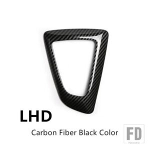 BMW カーボンスタイルギアシフトハンドルスリーブカバートリム F20 F21 F22 F23 F30 F31 F34 F35 F32 F33 F36 インテリアアクセサリー - Black LHD