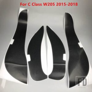 メルセデスベンツ ドア抗キックパッドマットカーボンステッカー 4個 GLA CLA GLC Cクラス W205/Eクラス W213 - C class