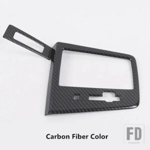 アウディ カーボンカラーセンターコンソールギアシフトパネル装飾カバートリムステッカー Q3 2019 LHD ABS - Carbon Fiber Color