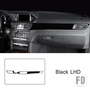 メルセデスベンツ ステンレスセンターコンソールパネル装飾カバートリム Eクラス W212 2014-2015 LHD インテリア - Black