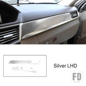 メルセデスベンツ ステンレスセンターコンソールパネル装飾カバートリム Eクラス W212 2010-2013 LHD インテリア - Silver
